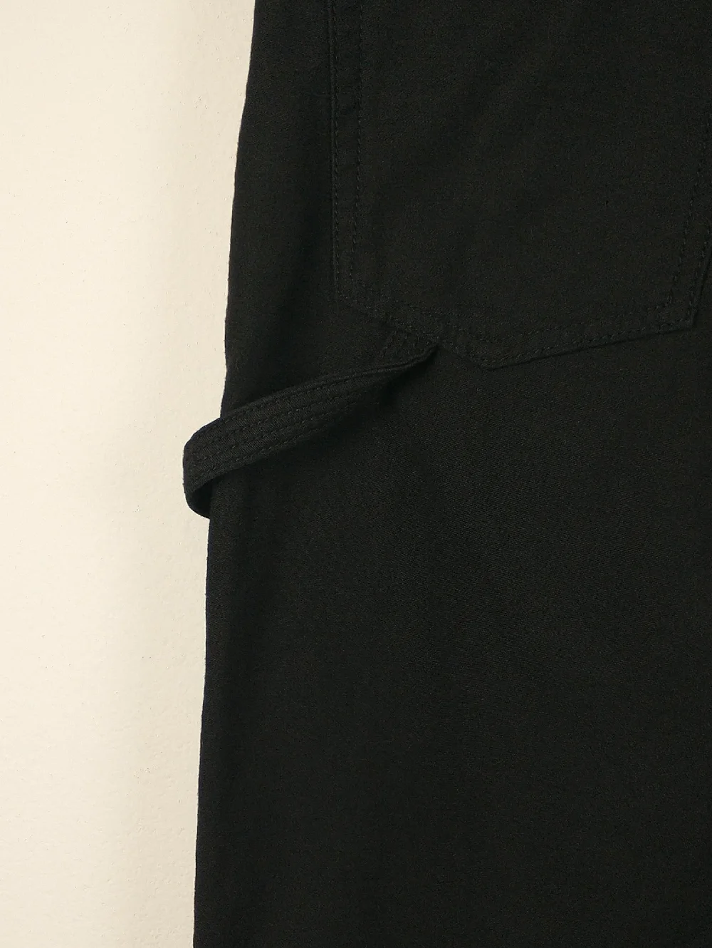 Frame Le Slouch Utility Straight Leg Jeans Womens 26 Black Carpenter Double Knee